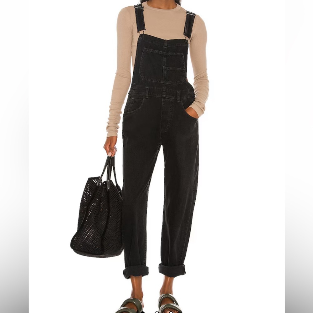 Free People We The Free Ziggy Denim Overalls Size S